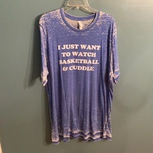 Basketball burnout tee